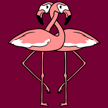 Motiv 2 freunde team paar liebe paerchen verliebt flamin