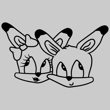 Motiv kopf gesicht paar 2 freunde team paerchen liebe sc