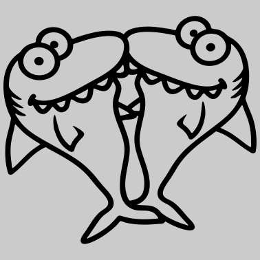 Motiv hai paerchen paar 2 freunde team liebe haendchen h