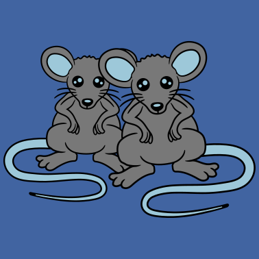 Motiv 2 freunde paar paerchen liebe team maus suess nied