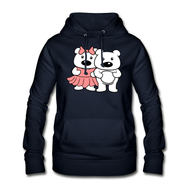 Pärchen Hoodie - baer paar paerchen liebe 2 freunde team mann maedc