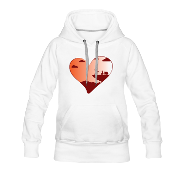 Pärchen Hoodie - Amor LGBT Sonnenuntergang Flirt Herz