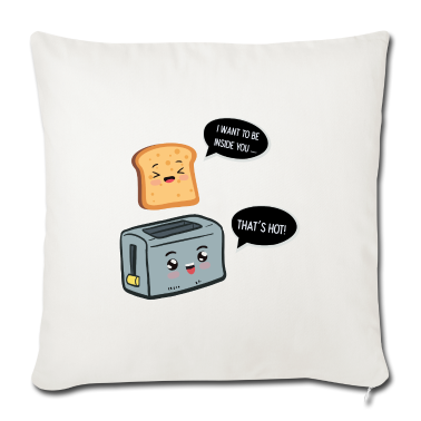 Pärchen Kissenbezug - Toaster und Brot Paerchen