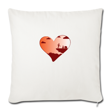 Pärchen Kissenbezug - Amor LGBT Sonnenuntergang Flirt Herz