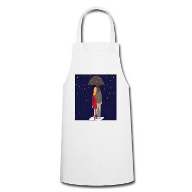 Pärchen Schürze - couplerain Paerchen im Regen unterm Schirm Liebe