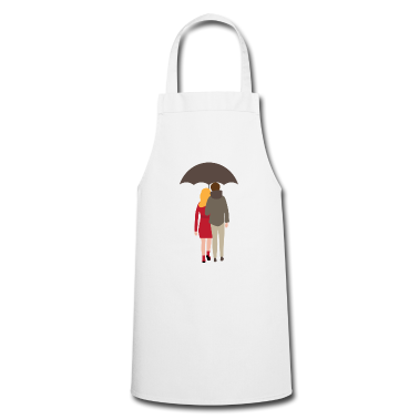 Pärchen Schürze - couple Paerchen verliebt unter Schirm 3 381