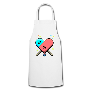 Pärchen Schürze - Eis am Stiel Eiscreme Sommer Liebe Herz Paerchen