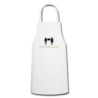 Pärchen Schürze - Kuesse verliebt Paare frisch Hochzeit Paerchen Zun