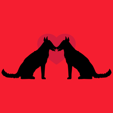 Motiv herz 2 freunde paar paerchen liebe team sitz sitze