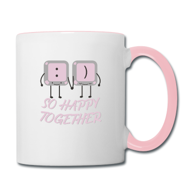 Pärchen Tasse - So Happy together Tastatur Paerchen