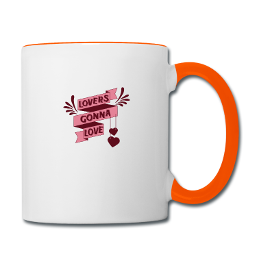Pärchen Tasse - Amor LGBT Liebende Flirt Herz