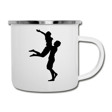 Pärchen Emaille Tasse - paerchen