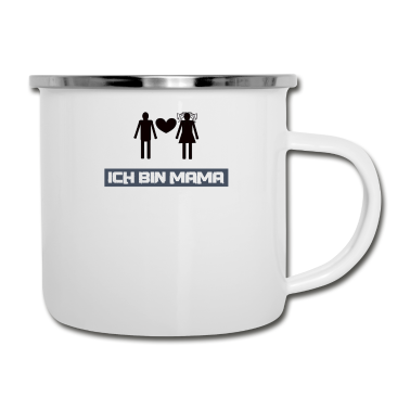 Pärchen Emaille Tasse - Freund Hochzeit Paerchen Paar verheiratet Heirat f