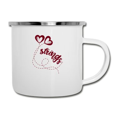 Pärchen Emaille Tasse - Valentinstag