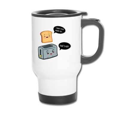 Pärchen Thermobecher - Toaster und Brot Paerchen