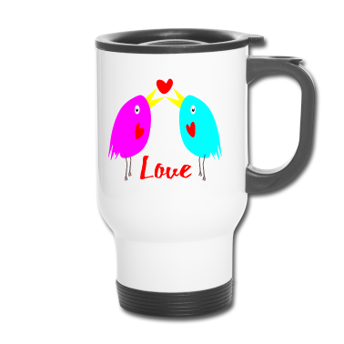Pärchen Thermobecher - Love Verliebtes Paerchen Geschenke für Paare