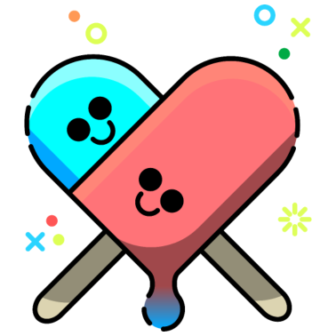 Motiv Eis am Stiel Eiscreme Sommer Liebe Herz Paerchen