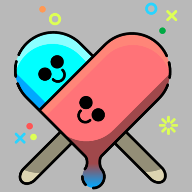 Motiv Eis am Stiel Eiscreme Sommer Liebe Herz Paerchen