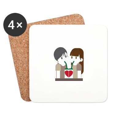 Pärchen Untersetzer - Paerchen verliebt 392
