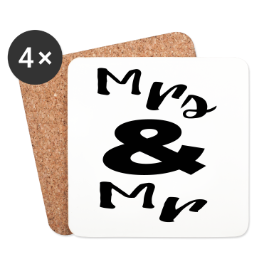 Pärchen Untersetzer - Mrs and Mr Paerchen Geschenke