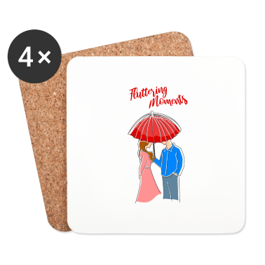 Pärchen Untersetzer - paar paerchen couple Fluttering moments