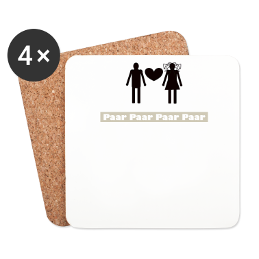 Pärchen Untersetzer - Kuesse verliebt Paare frisch Hochzeit Paerchen Zun