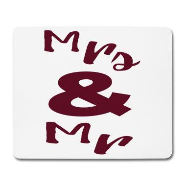 Pärchen Mousepad - Mrs and Mr Paerchen Geschenke