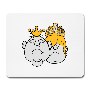 Pärchen Mousepad - gesichter prinz koenig paar paerchen liebe prinzes