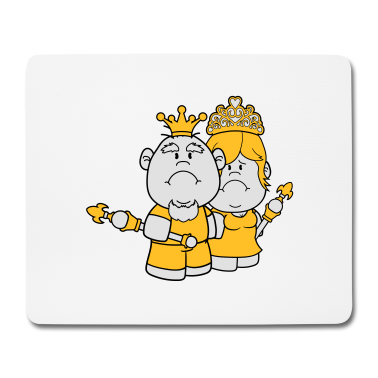 Pärchen Mousepad - prinz koenig paar paerchen liebe prinzessin koenig