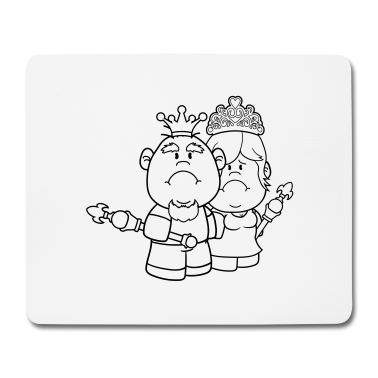 Pärchen Mousepad - prinz koenig paar paerchen liebe prinzessin koenig