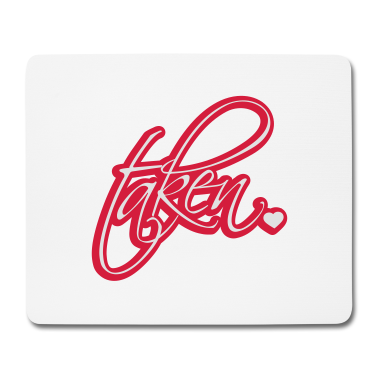 Pärchen Mousepad - kontur taken vergeben liebe verliebt paar paerchen