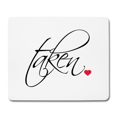 Pärchen Mousepad - taken vergeben liebe verliebt paar paerchen 2 freu