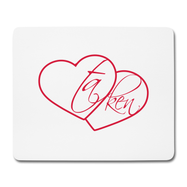 Pärchen Mousepad - 2 herzen taken vergeben liebe verliebt paar paerch