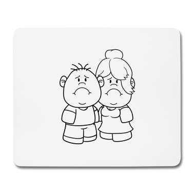 Pärchen Mousepad - mann junge paar liebe verliebt paerchen weiblich g
