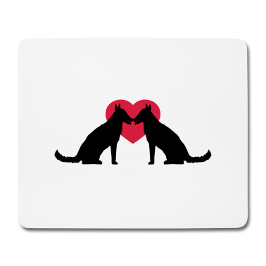 Pärchen Mousepad - herz 2 freunde paar paerchen liebe team sitz sitze