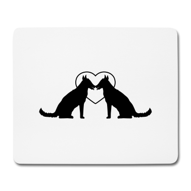Pärchen Mousepad - herz 2 freunde paar paerchen liebe team sitz sitze