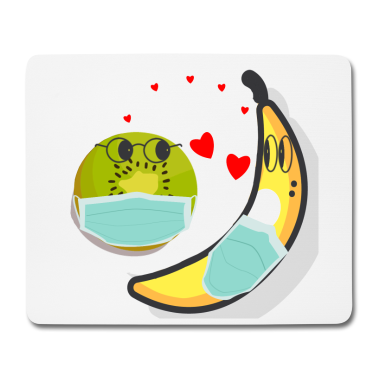 Pärchen Mousepad - Pärchen Liebe Lockdown Quarantäne Geschenk lustig