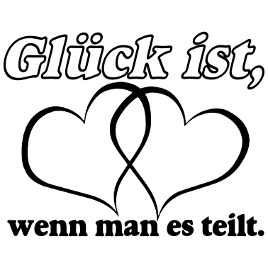 Motiv Glück , teilen, Herzen ....+