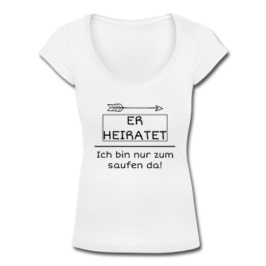 Hochzeit T-Shirt - HOCHZEITSFEIER HEIRATEN Er heiratet ich saufe nur