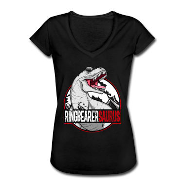Hochzeit T-Shirt - RingBearersaurus Dinosaurier-Hochzeitsringen von R