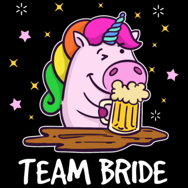 Motiv Team Braut Junggesellinnenabschied Einhorn