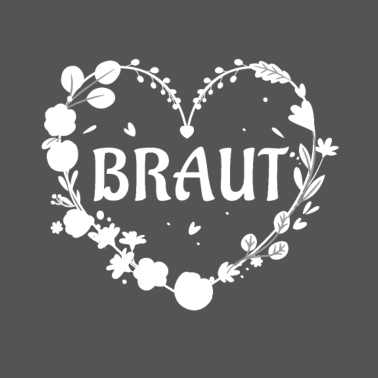 Motiv Braut Herz Blumen Hochzeit JGA