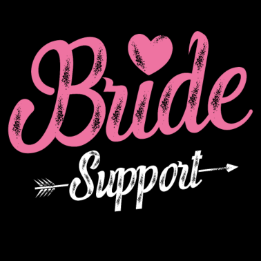 Motiv Braut Support Team Herz