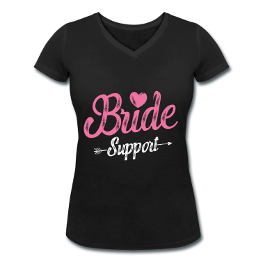 Hochzeit T-Shirt - Braut Support Team Herz