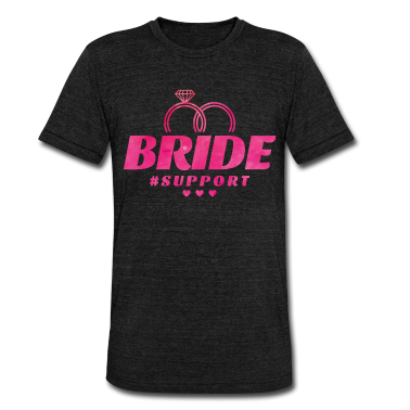 Hochzeit T-Shirt - Braut Support Herz Team