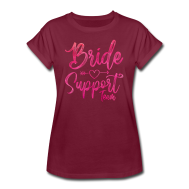 Hochzeit T-Shirt - Braut Support Herz Team