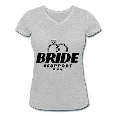 Hochzeit T-Shirt - Braut Support Herz Team
