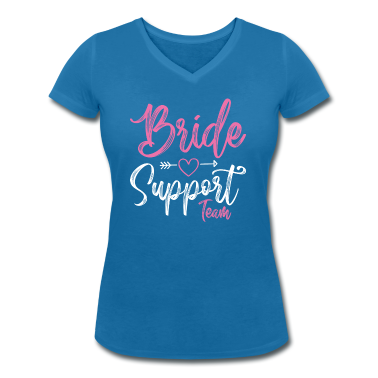Hochzeit T-Shirt - Braut Support Herz Team