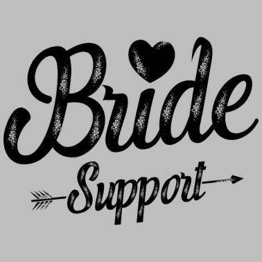 Motiv Braut Support Herz Team Junggesellinnen