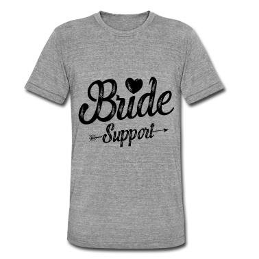 Hochzeit T-Shirt - Braut Support Herz Team Junggesellinnen